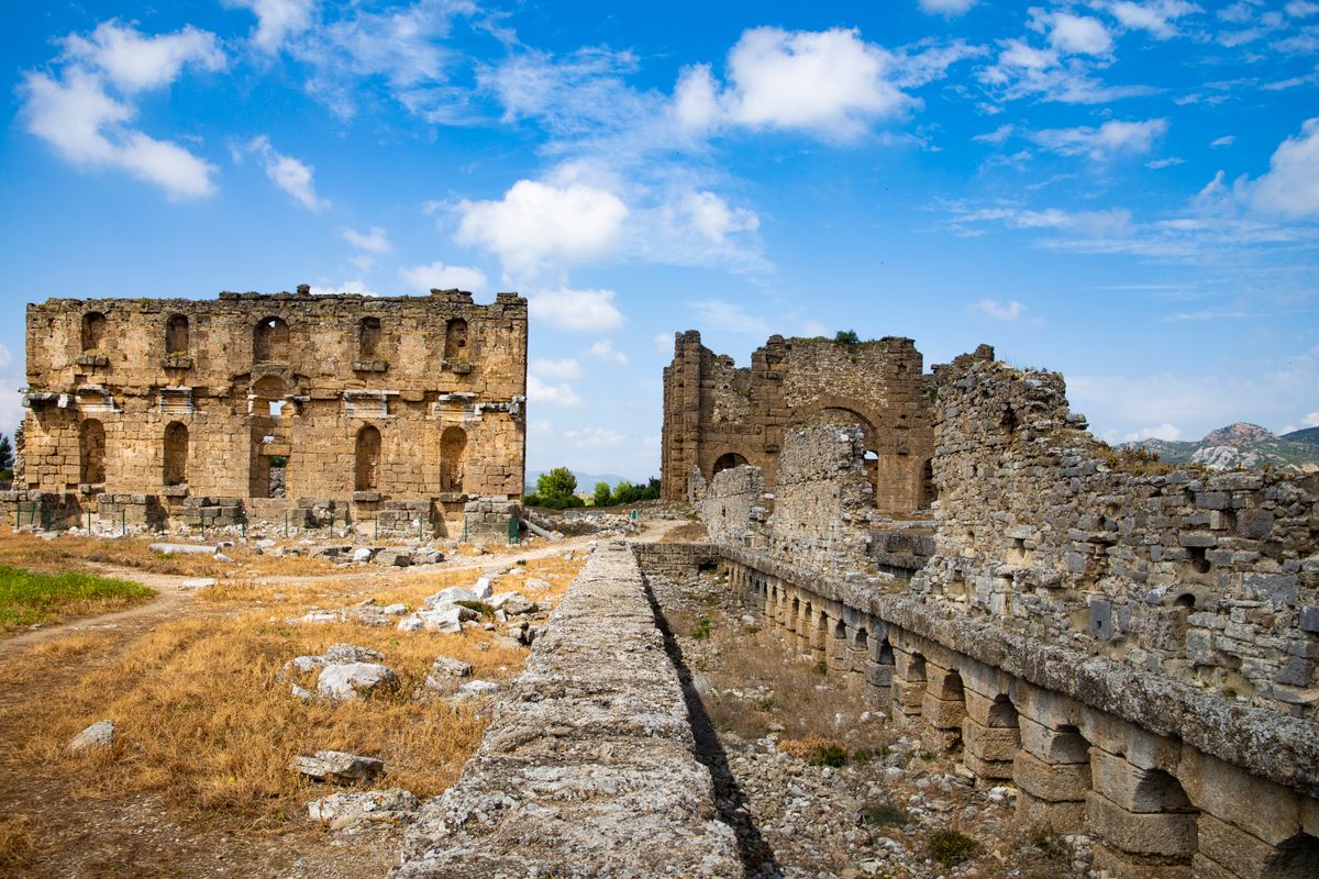 The Roman ruins of Aspendos near Antalya