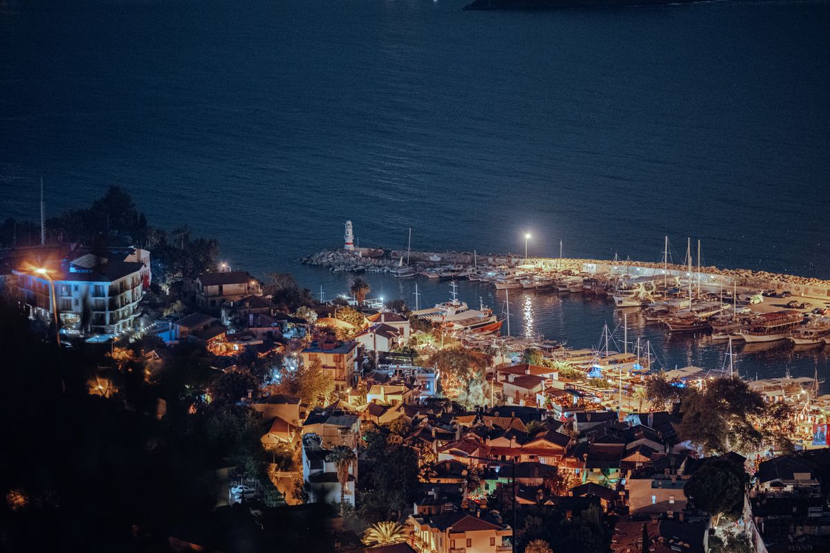 Whitewashed lanes and the harbour at Kaş on the Turquoise Coast